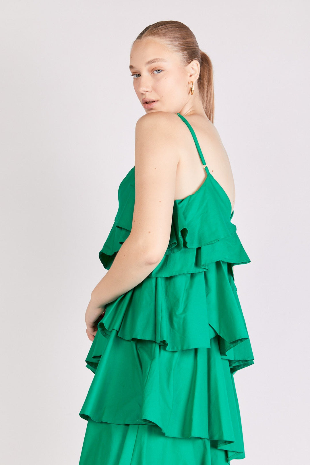 שמלת מידי לאורה בצבע ירוק - Dana Sidi