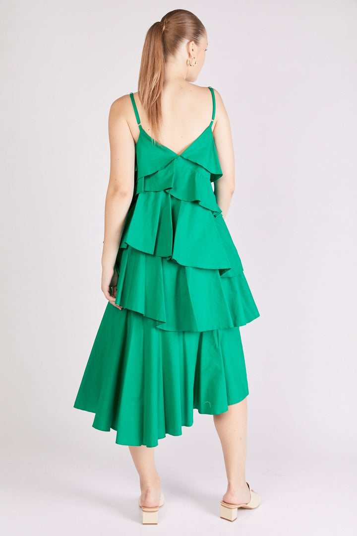 שמלת מידי לאורה בצבע ירוק - Dana Sidi
