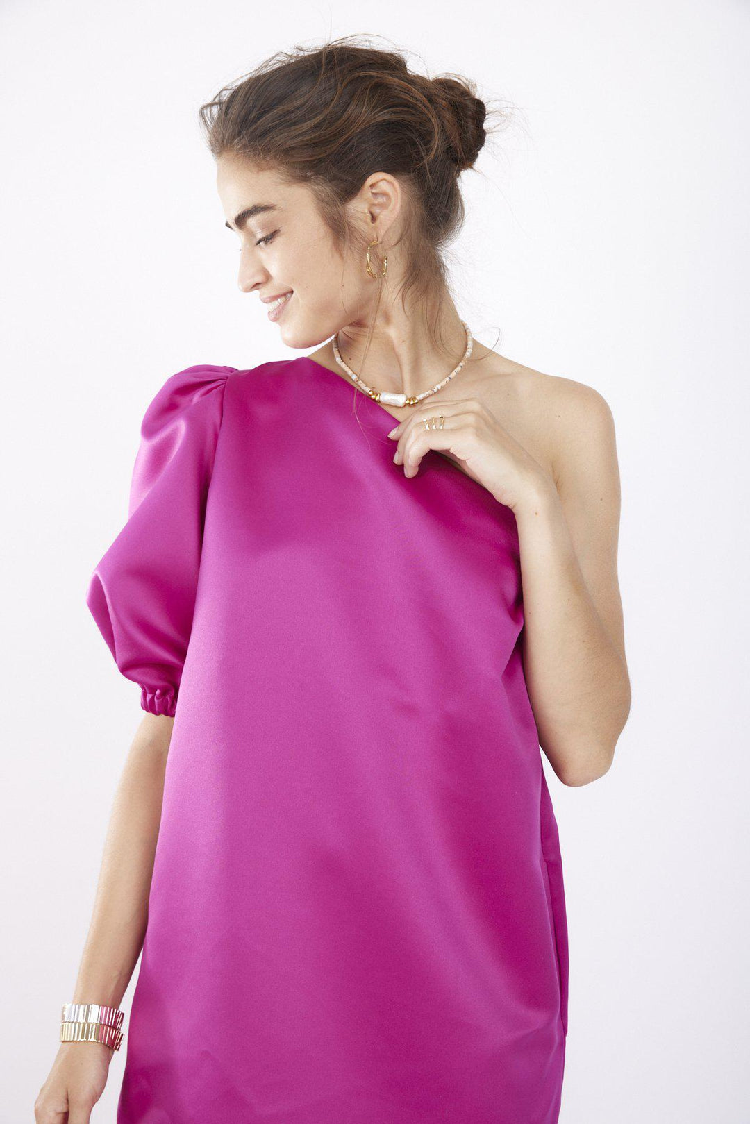 שמלת מיני דשה בצבע ורוד - Dana Sidi