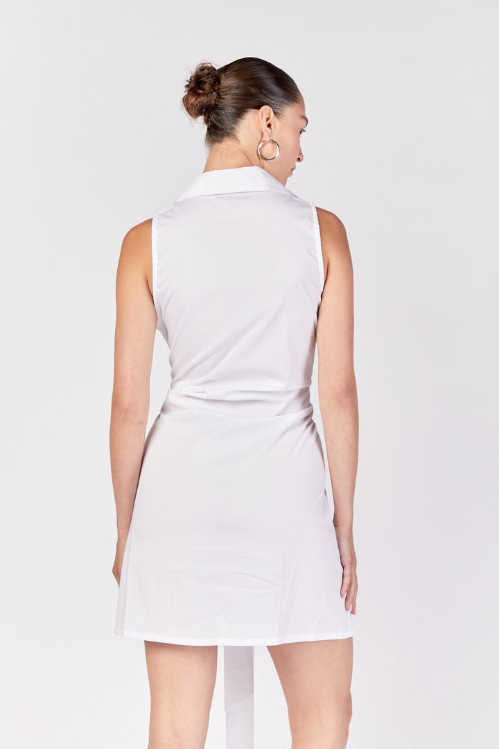 שמלת מיני פרנקה בצבע לבן - Ella Levy