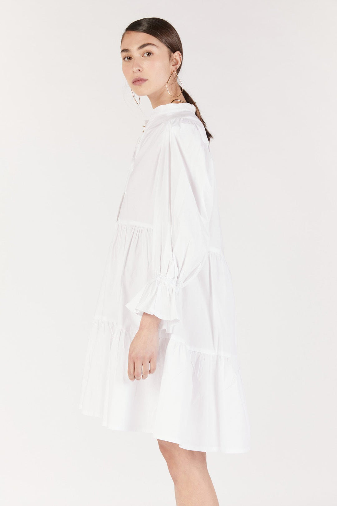 שמלת מיני ליפרי בצבע לבן - Dana Sidi