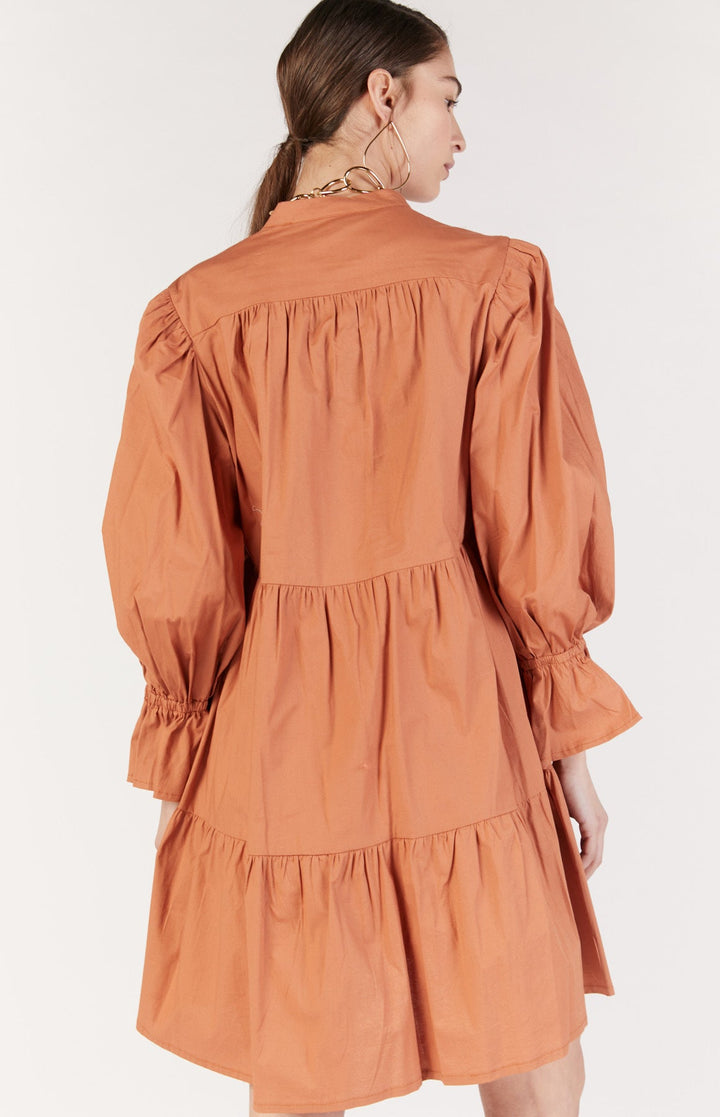 שמלת מיני ליפרי בצבע חמרה - Dana Sidi