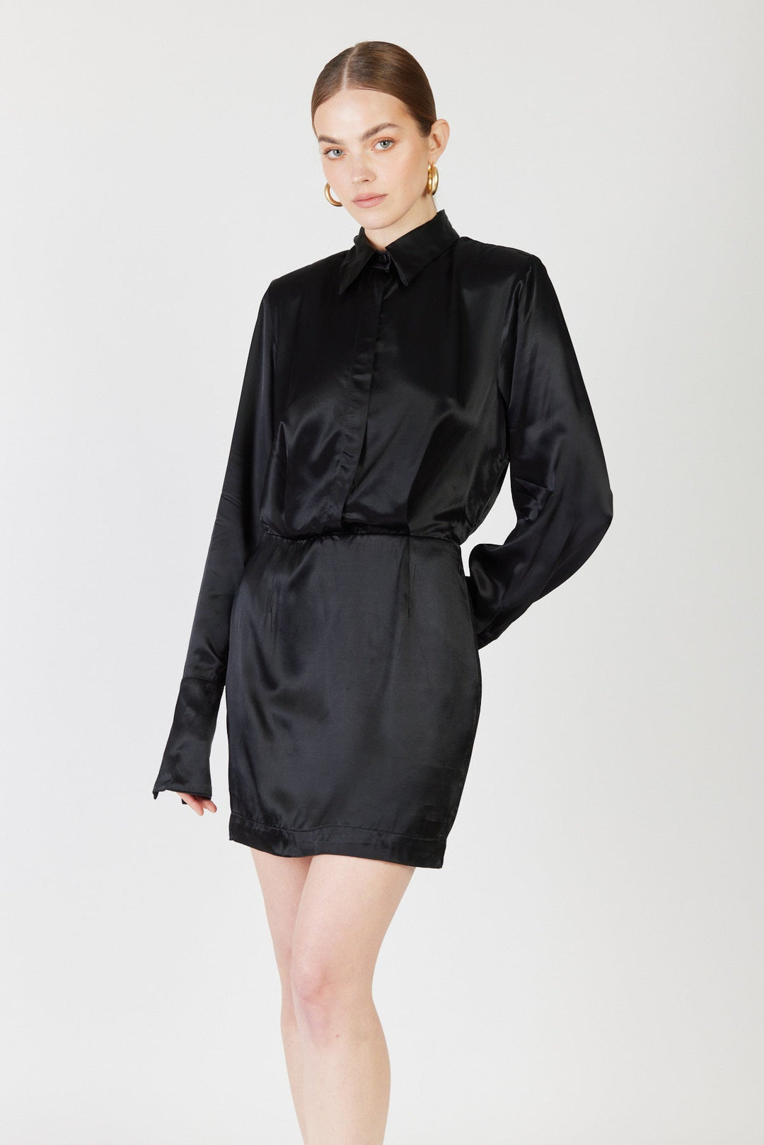 שמלת מיני Nera בצבע שחור - Sabina Musayev