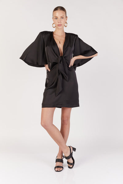 שמלת מיני שרי בצבע שחור - Dana Sidi