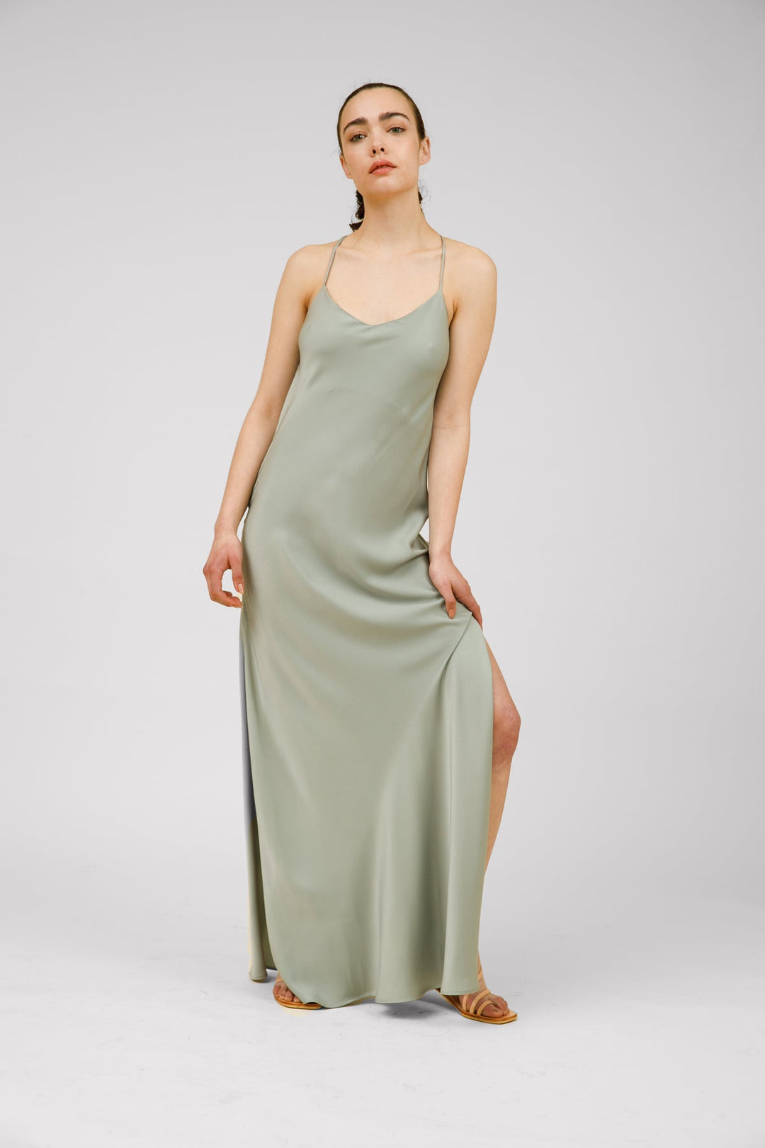 שמלת מקסין בצבע ירוק - M By Maskit