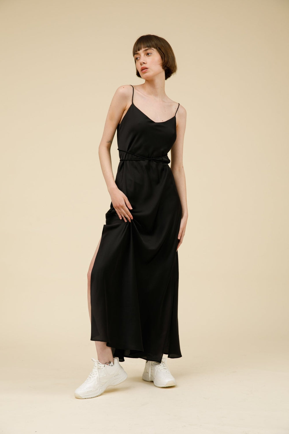 שמלת מקסין בצבע שחור - M By Maskit