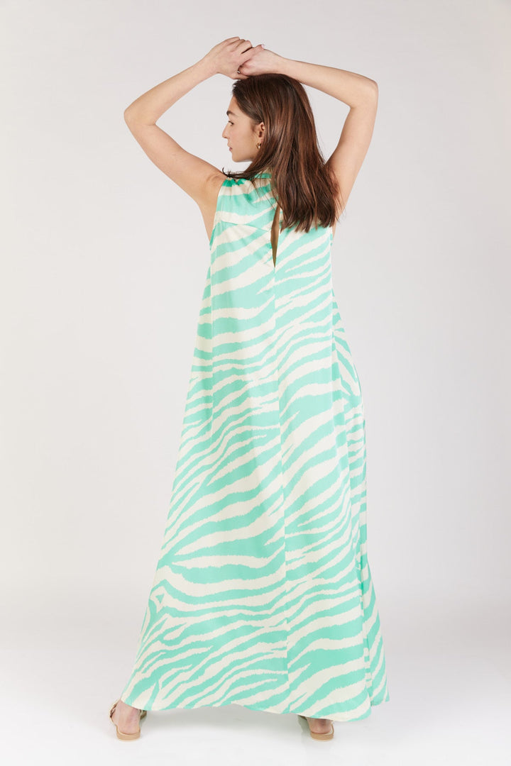 שמלת מקסי ריי בצבע ירוק - Dana Sidi