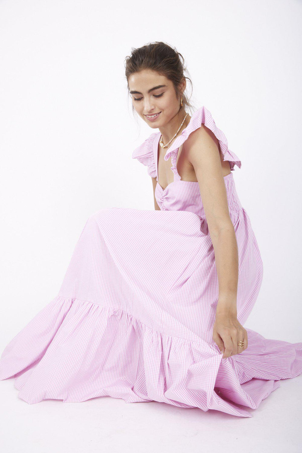 שמלת נורי בצבע ורוד - Dana Sidi