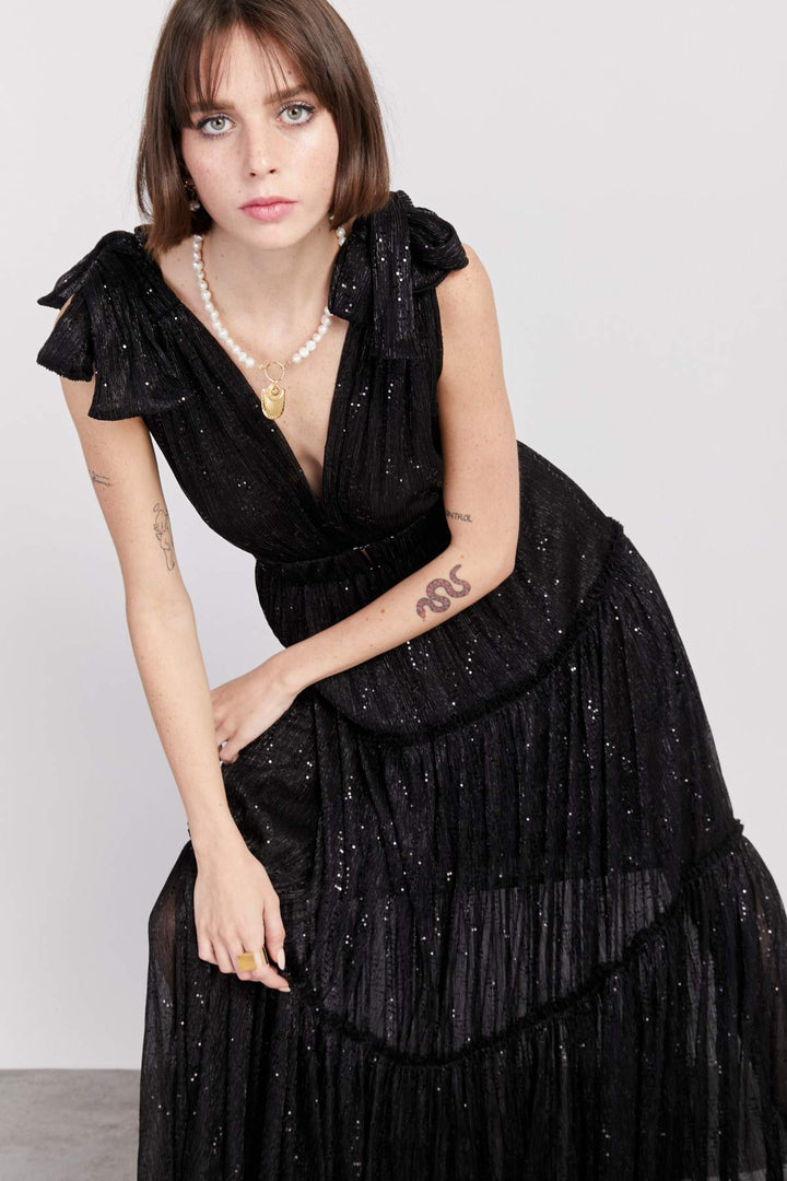 שמלת ריטה שחורה - Sabina Musayev