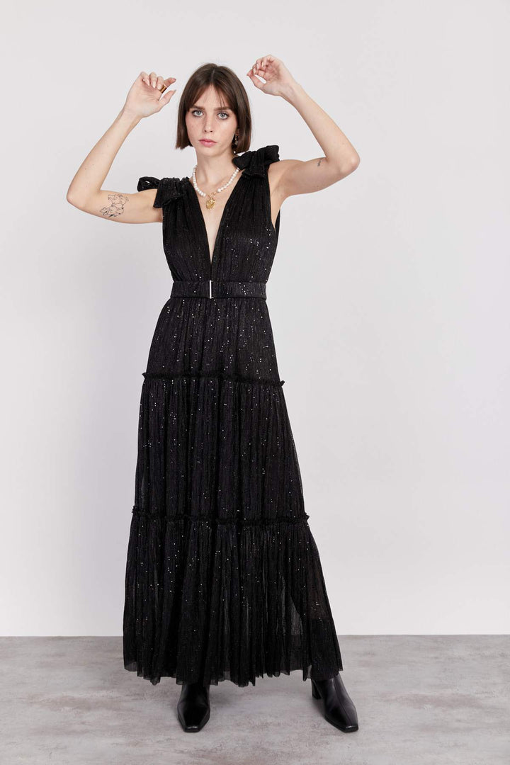 שמלת ריטה שחורה - Sabina Musayev