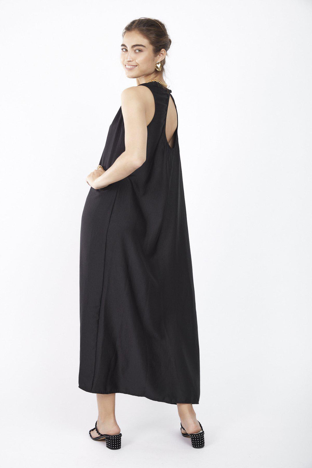שמלת כרמן בצבע שחור - Dana Sidi