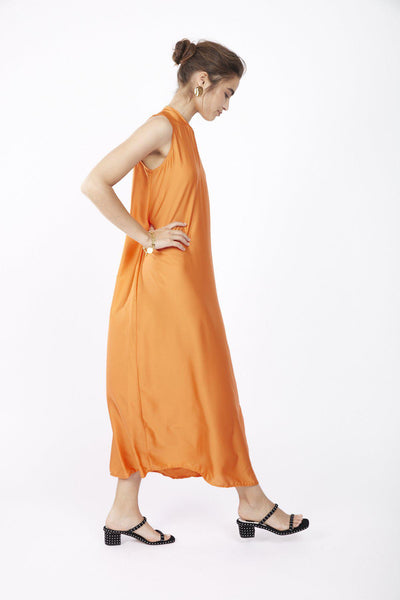 שמלת כרמן בצבע כתום - Dana Sidi