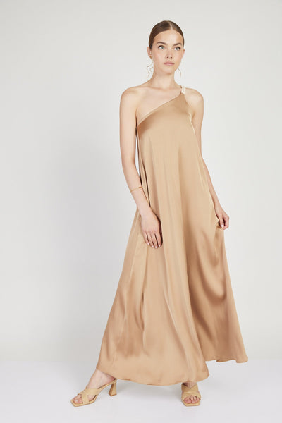 שמלת רודאו וואן שולדר בצבע זהב - Razili X Noritamy