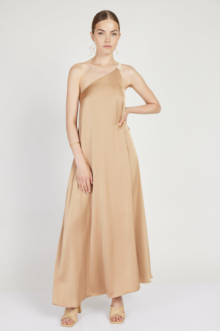 שמלת רודאו וואן שולדר בצבע זהב - Razili X Noritamy