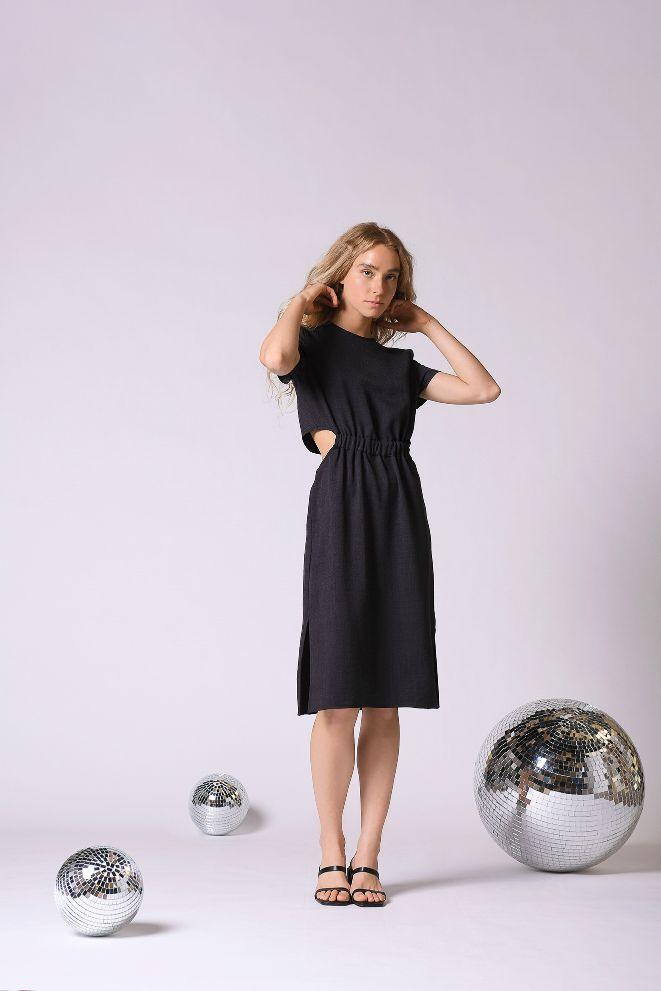 שמלת רוני בצבע שחור - M By Maskit