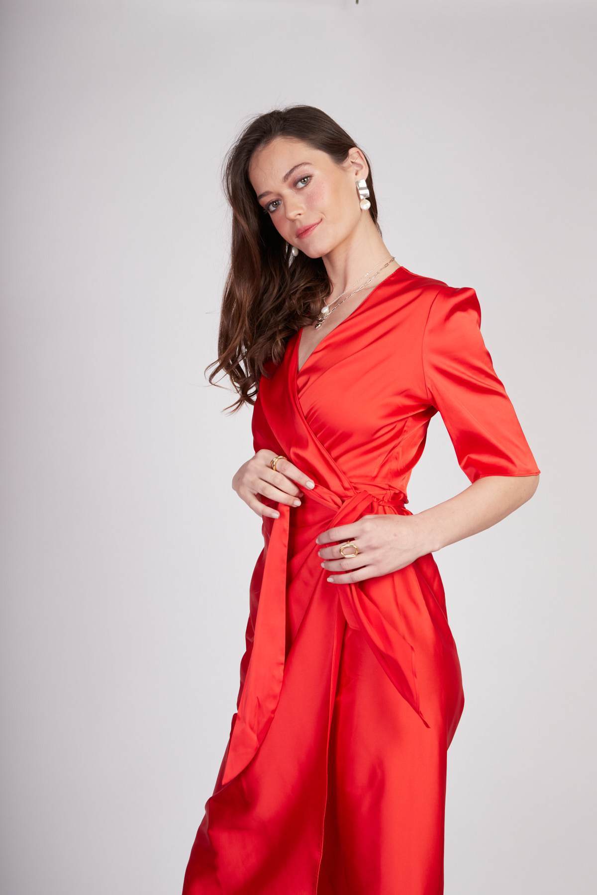 שמלת רוז בצבע אדום - Mother Ofall