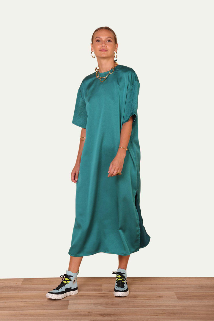 שמלת שיקגו בצבע ירוק - Razili Studio