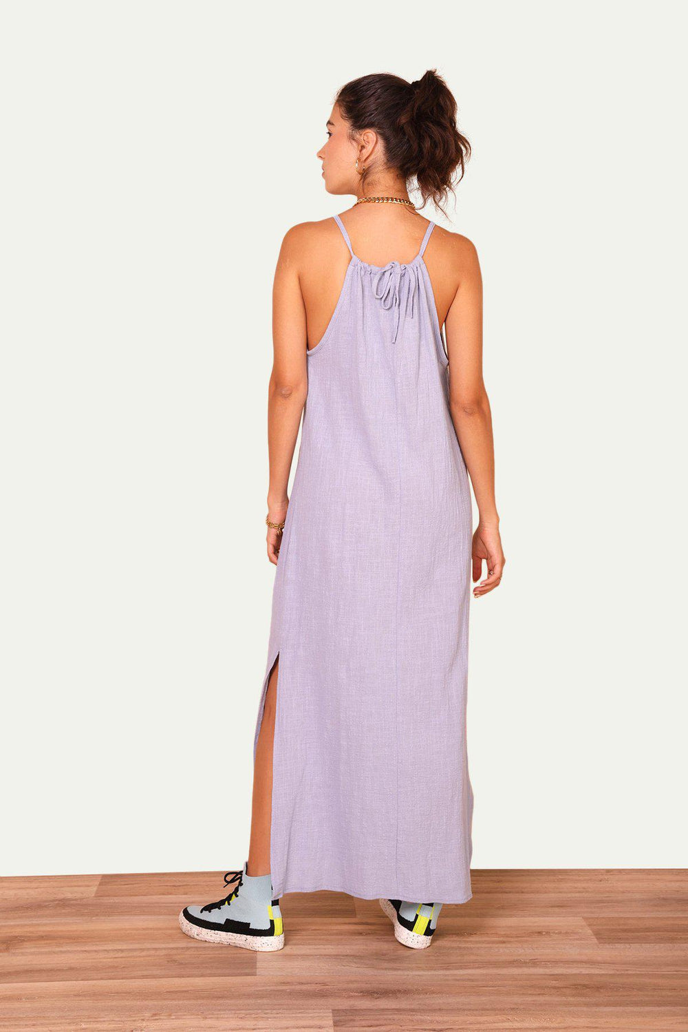 שמלת סיימון בצבע סגול - Re