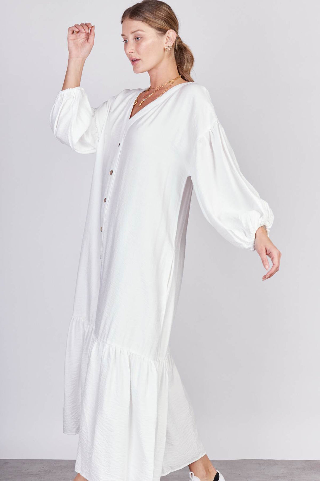 שמלת ווינד בצבע לבן - Neta Efrati