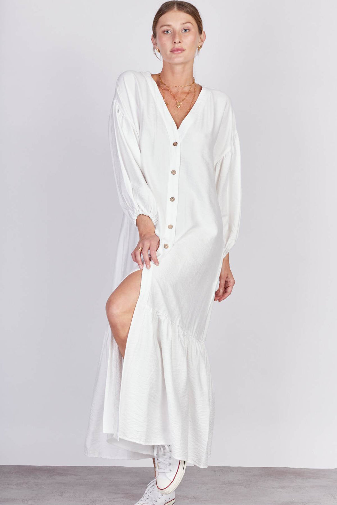 שמלת ווינד בצבע לבן - Neta Efrati