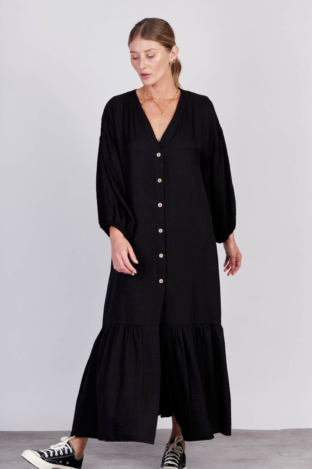 שמלת ווינד בצבע שחור - Neta Efrati
