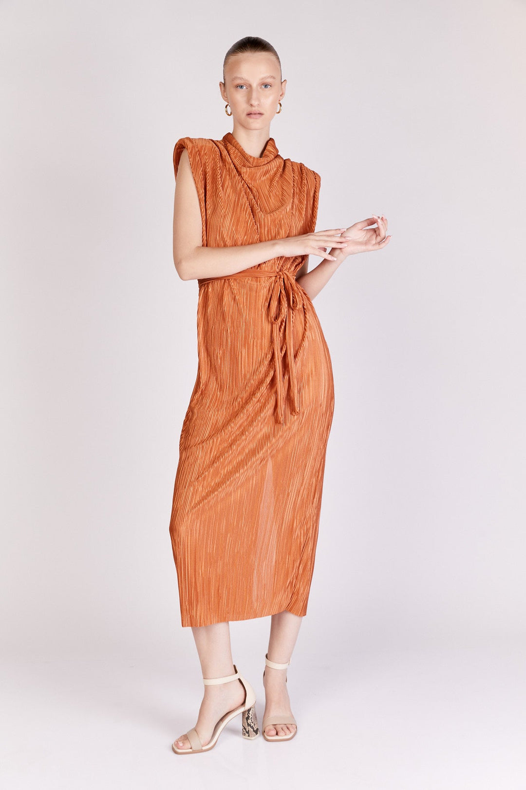 שמלת זואי בצבע כתום - Dana Sidi