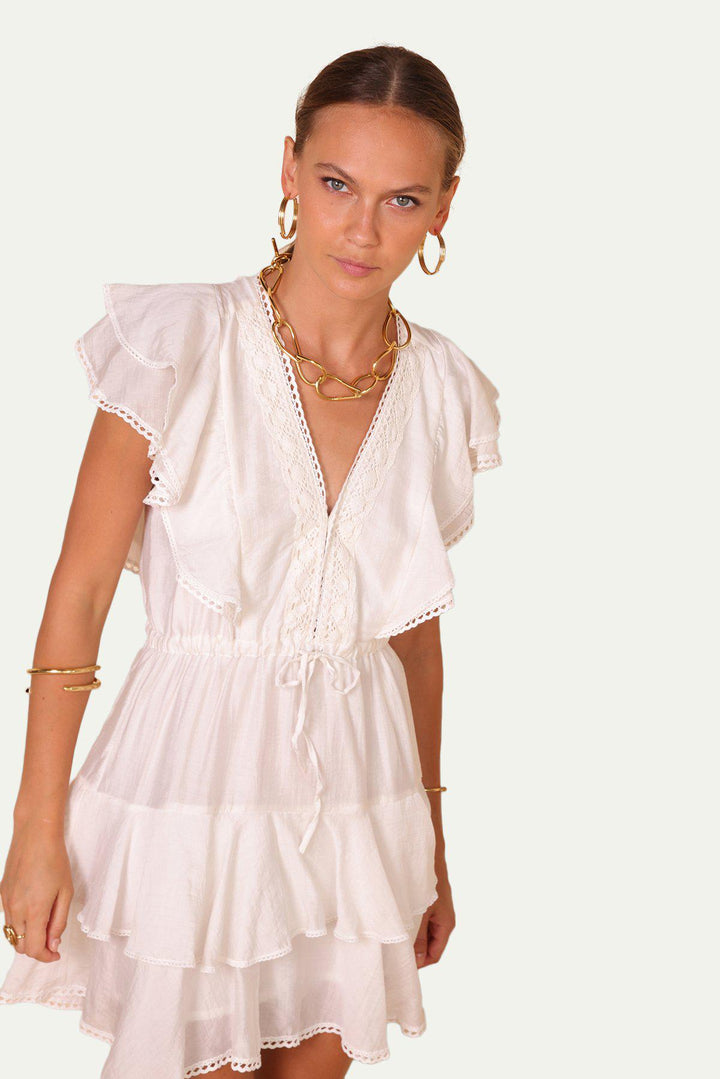 שמלת זורי בצבע לבן - Sabina Musayev
