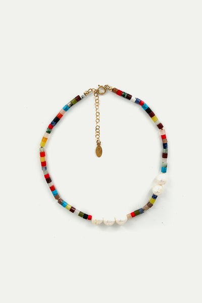 שרשרת MULTICOLOR BAROQUE צבעונית - Pearl&Gem