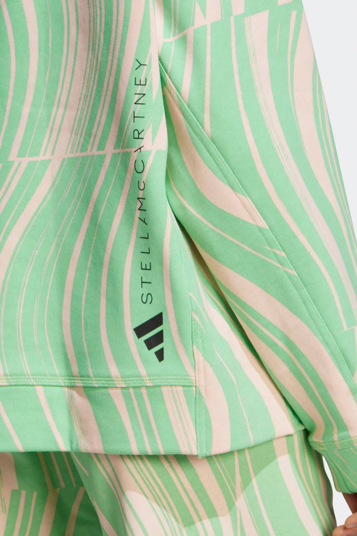 סווטשירט Asmc Gr Sw Sh בהדפס בצבע ירוק - Adidas Stella