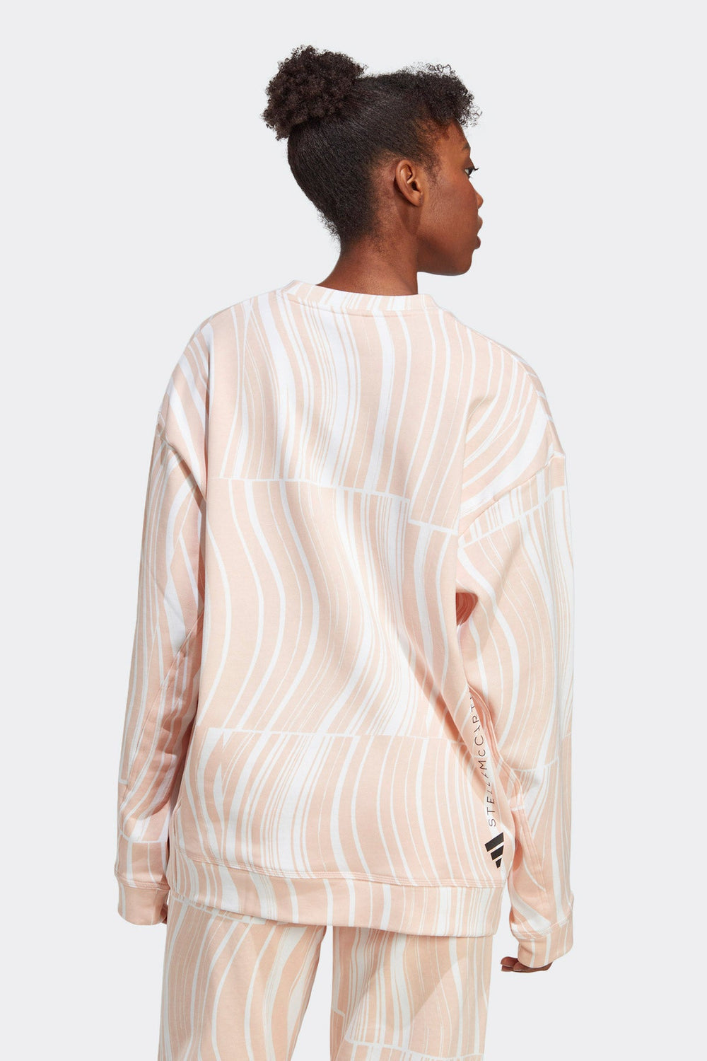 סווטשירט Asmc Gr Sw Sh בהדפס בצבע ורוד - Adidas Stella