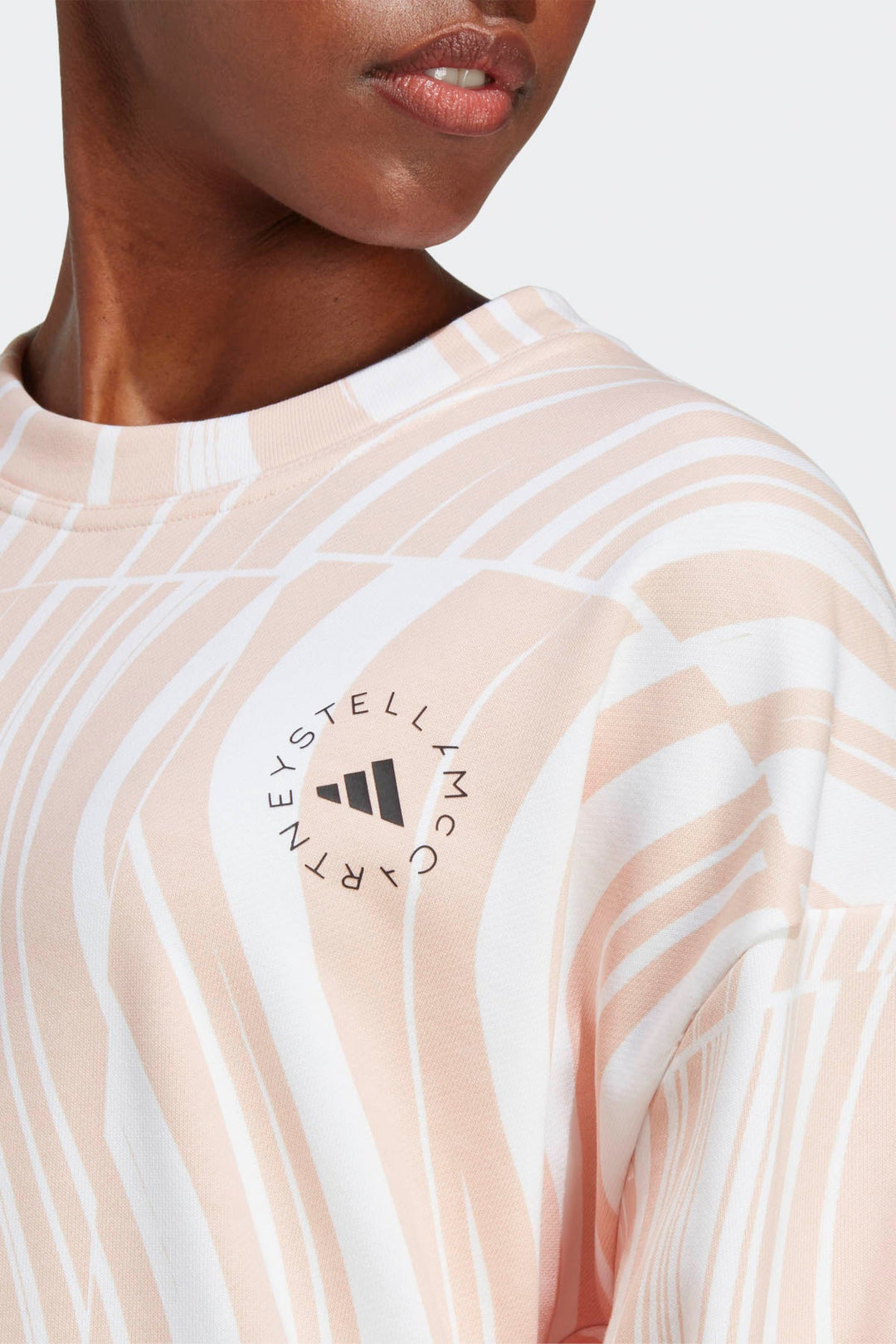 סווטשירט Asmc Gr Sw Sh בהדפס בצבע ורוד - Adidas Stella