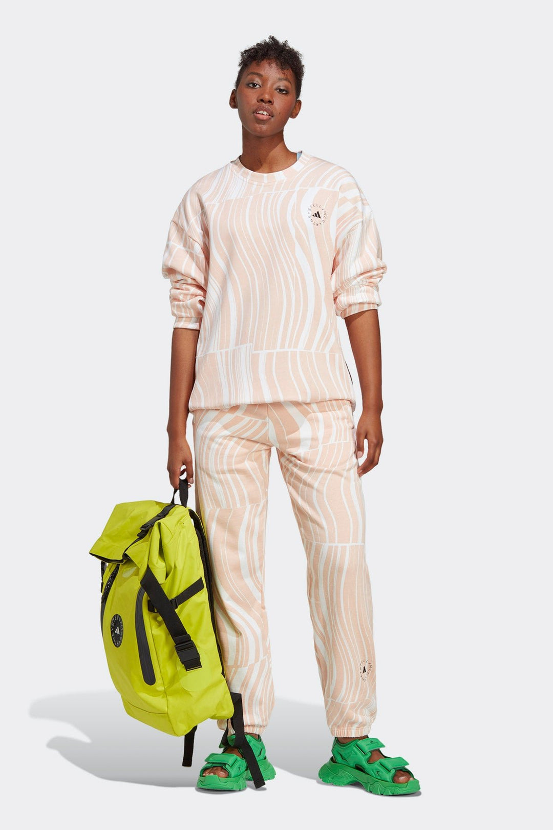 סווטשירט Asmc Gr Sw Sh בהדפס בצבע ורוד - Adidas Stella