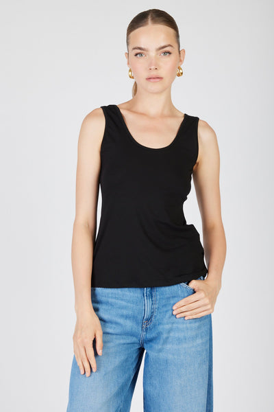 TOP TANK O MOI שחור 001 - Moi Collection