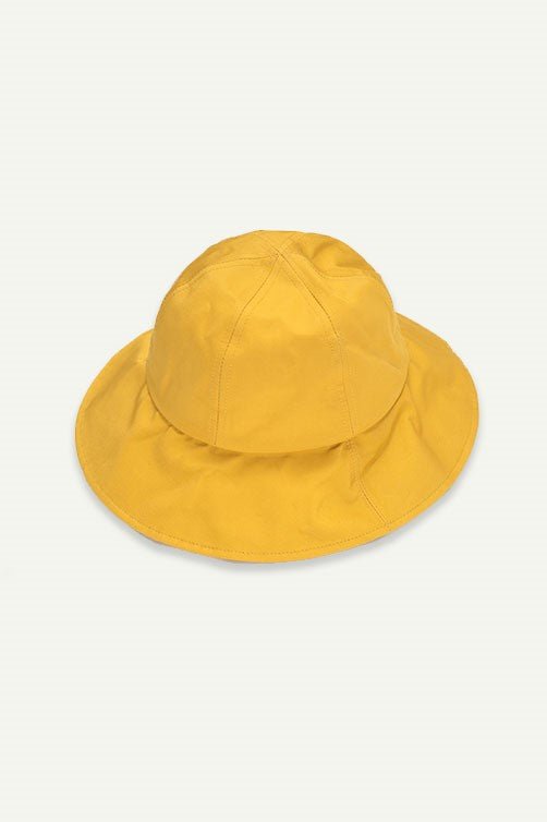 כובע בד בסגנון יפני בצבע צהוב - Justine