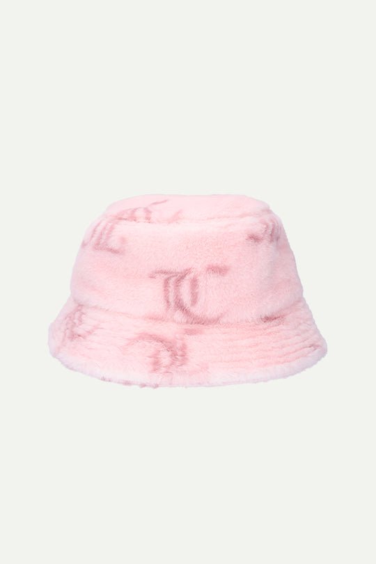 כובע Faux Fur Mono בצבע ורוד - Juicy Couture