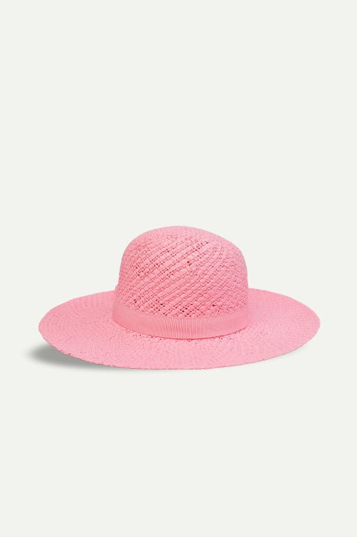 כובע פלופי רחב שוליים מעוגל בצבע ורוד - Razili Studio