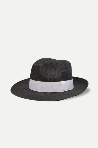 כובע פנמה רחב שוליים בצבע שחור - Razili Studio