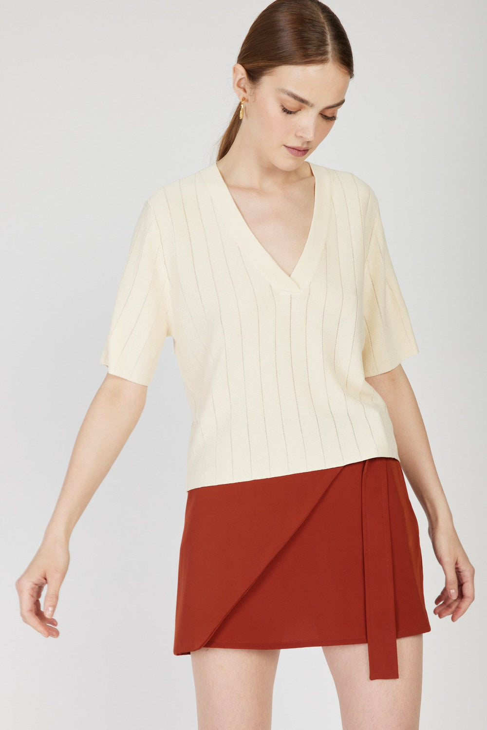 VIOLET SHIRT RAZILI STUDIO CREAM 064 - Razili Studio