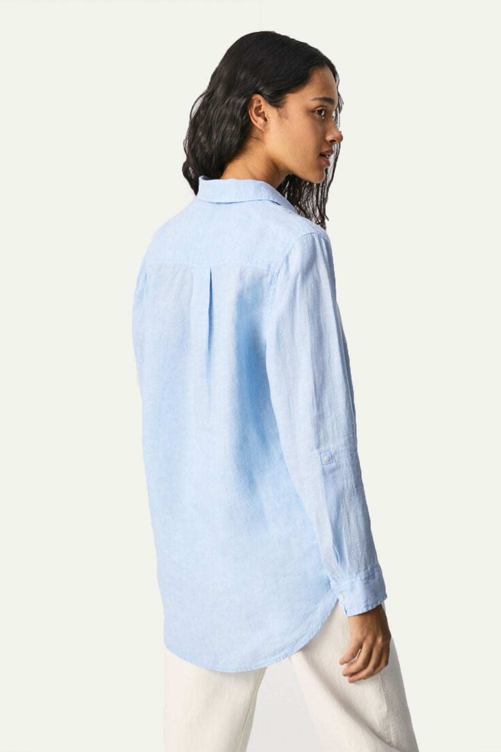 חולצת אינגריד מכופתרת בצבע תכלת - Pepe Jeans