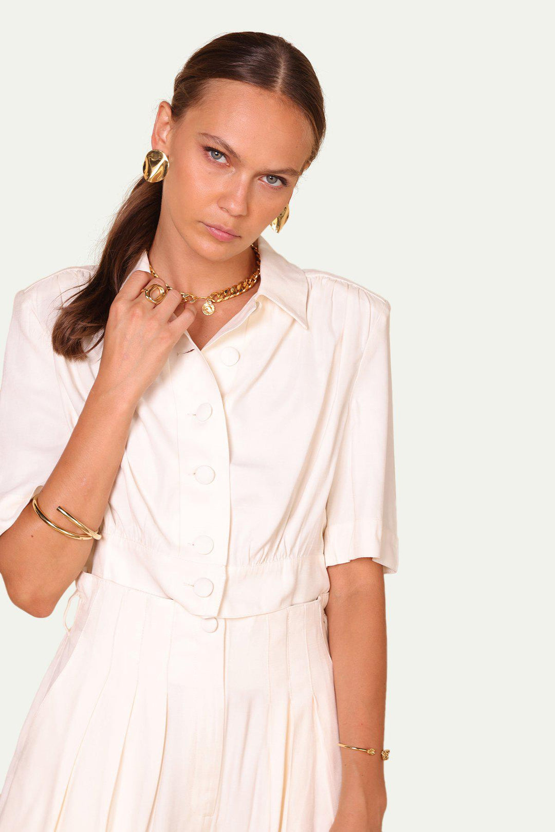 חולצת אמליה בצבע לבן - Sabina Musayev