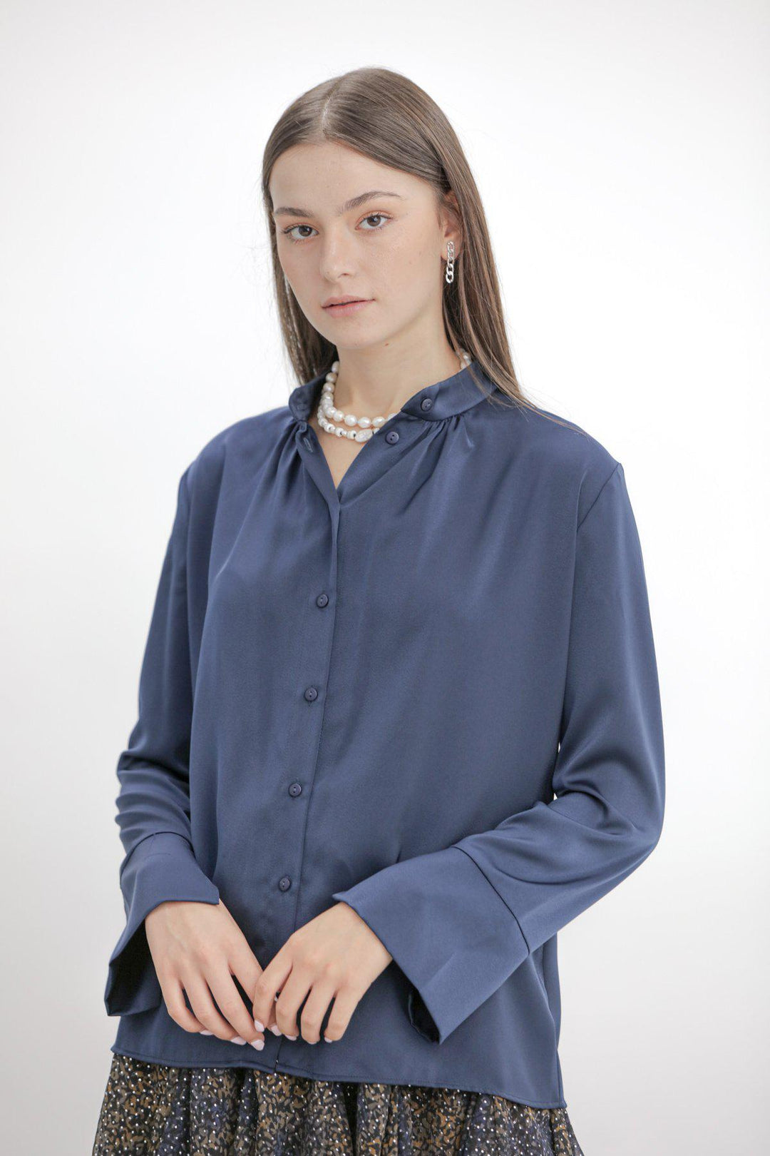 חולצת ארייה בצבע נייבי - M By Maskit