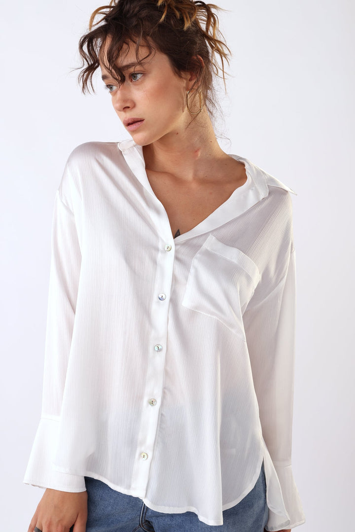 חולצת עדי בצבע לבן - M By Maskit