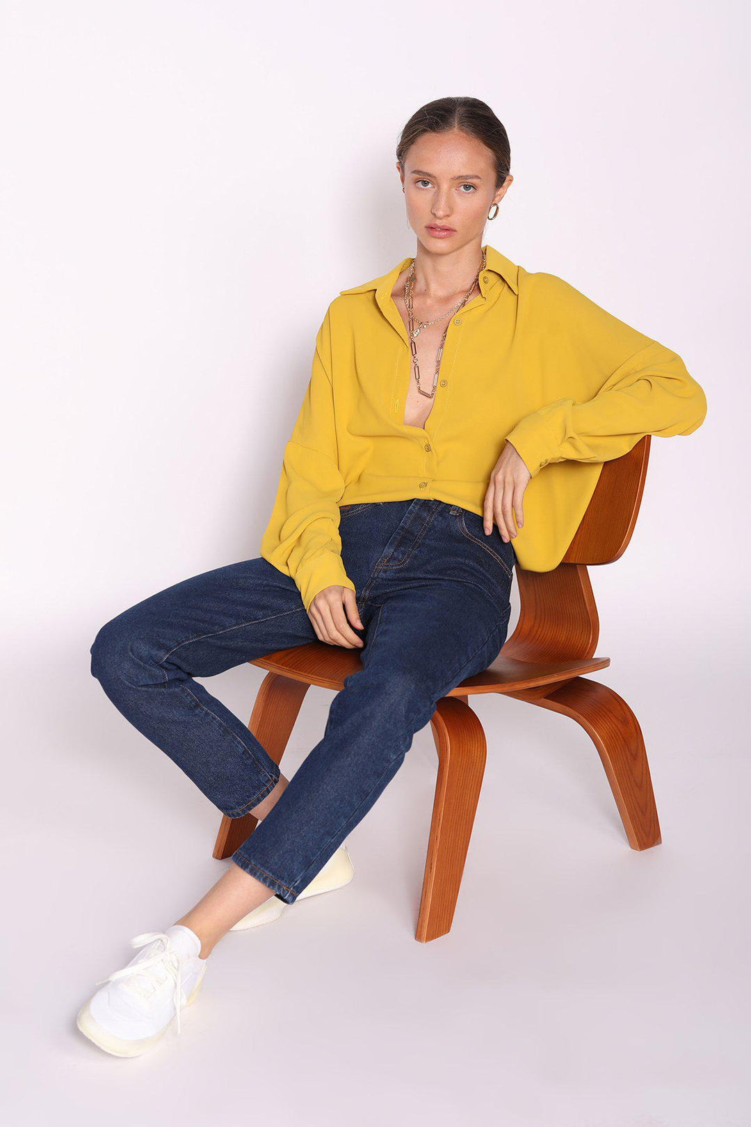 חולצת דיוין בצבע צהוב - Dana Sidi