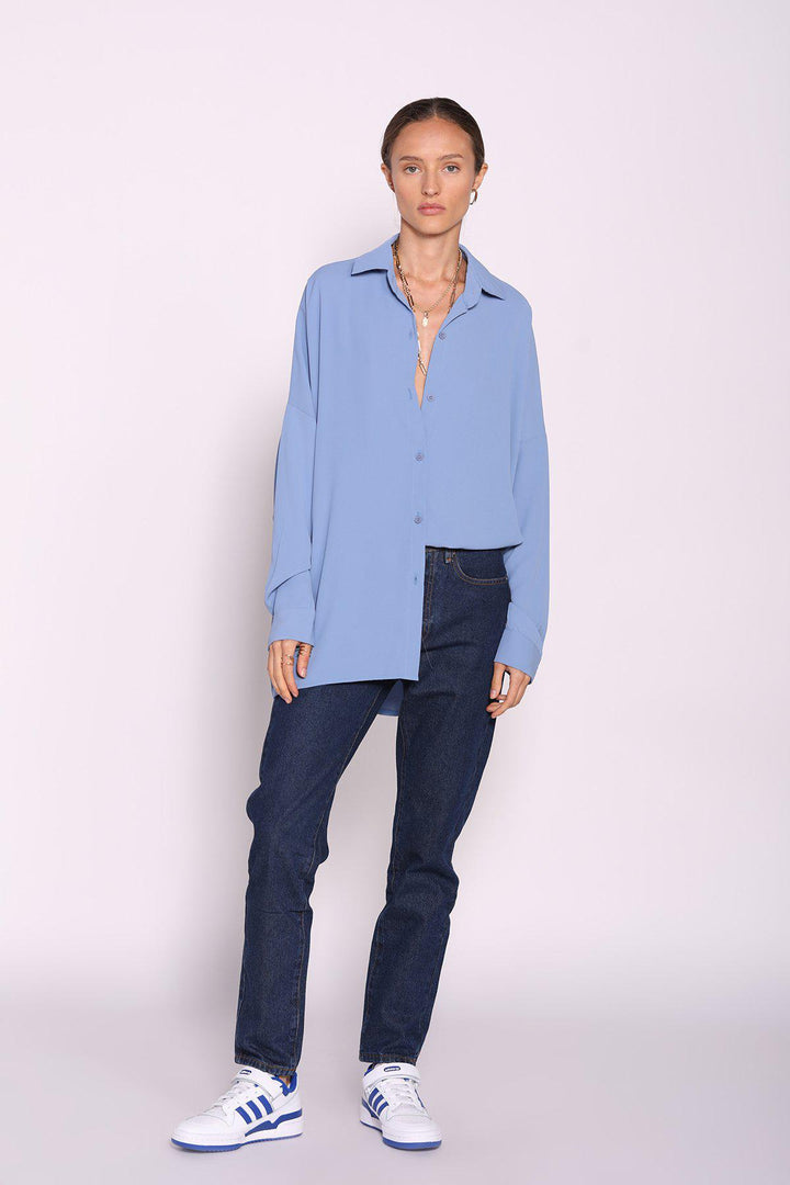 חולצת דיוין בצבע כחול - Dana Sidi