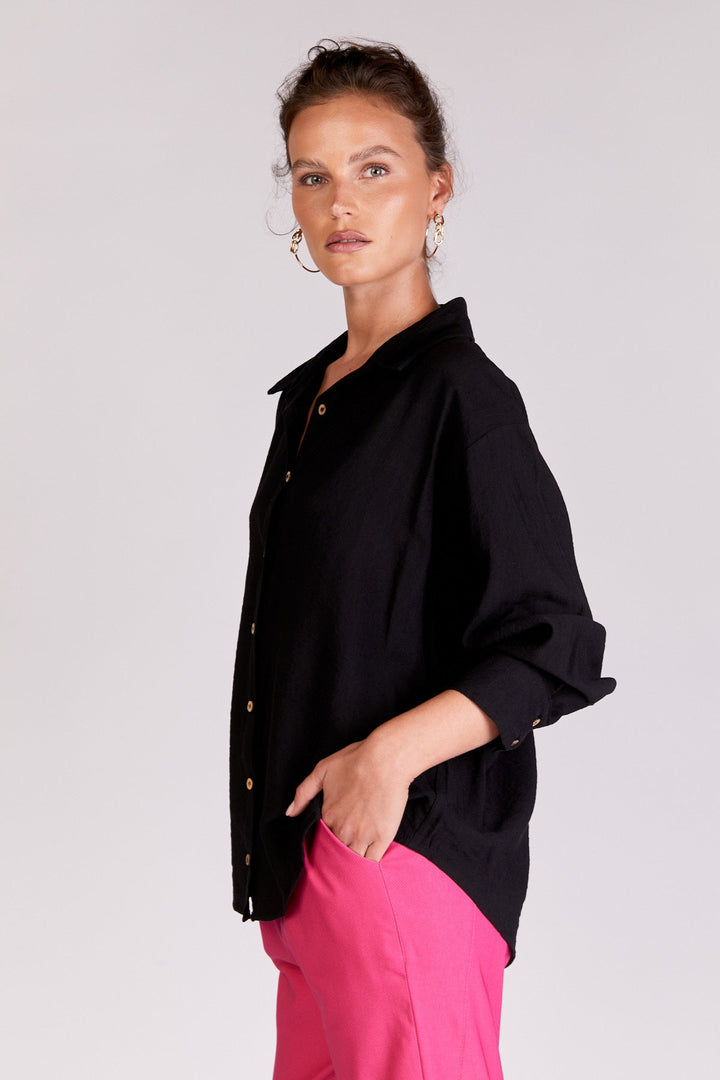 חולצת פאלם בצבע שחור - Neta Efrati