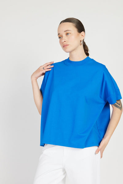 חולצת קארמן בצבע כחול רויאל - Terra