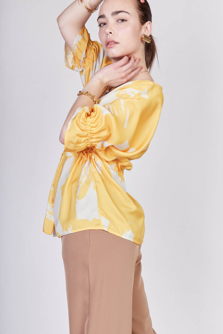 חולצת קיץ בצבע צהוב - Ayelet Weinman