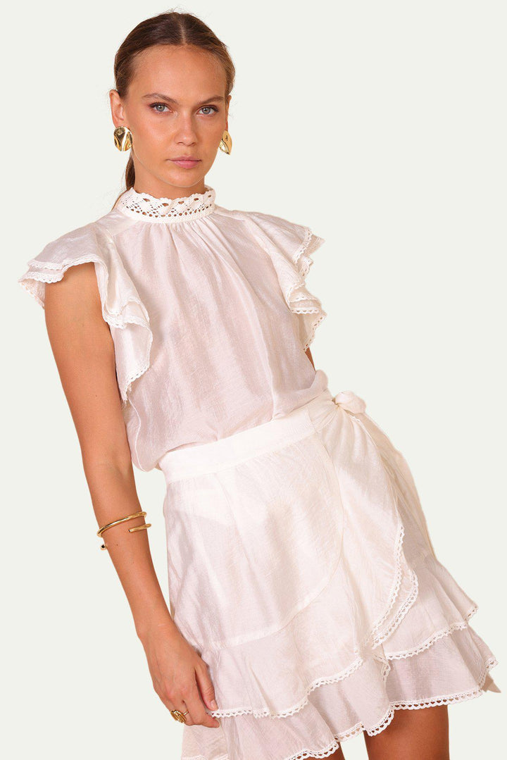 חולצת קסיה בצבע לבן - Sabina Musayev