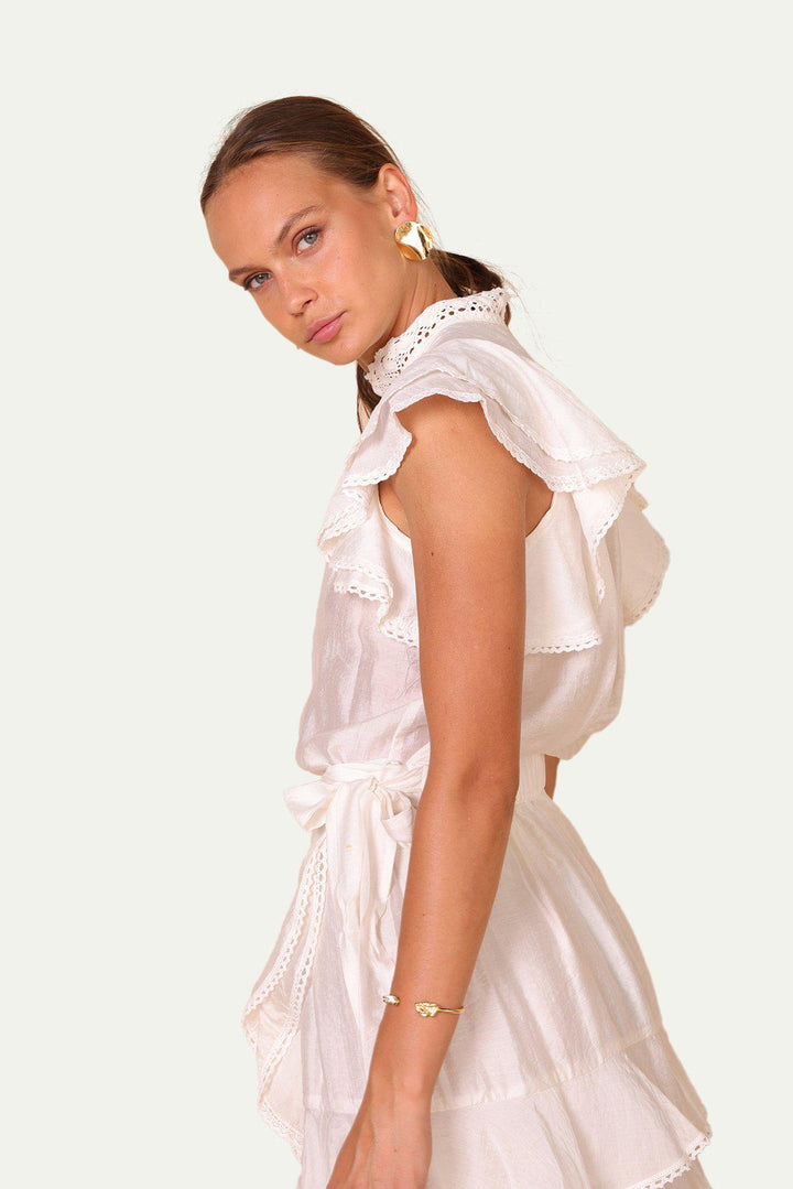 חולצת קסיה בצבע לבן - Sabina Musayev