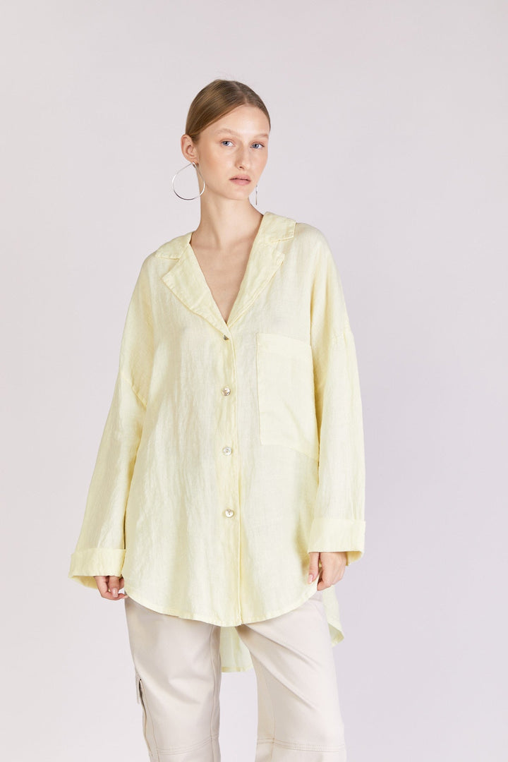 חולצת לגון בצבע צהוב - Razili Studio